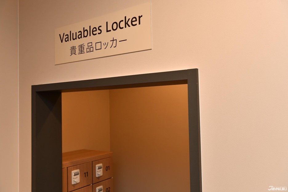 3. Valuables lockers