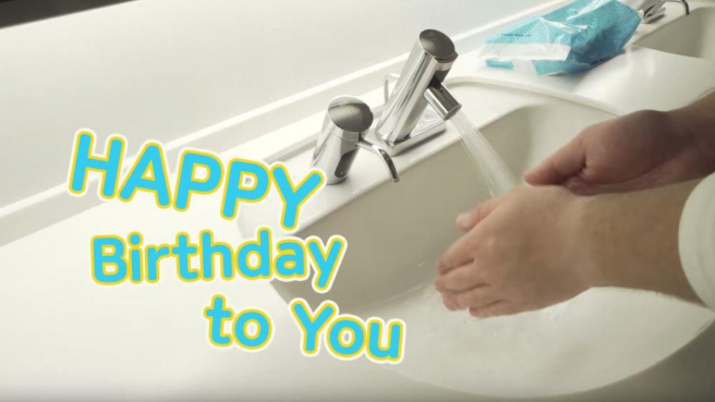 Tackling COVID-19 with 20 Seconds of Happy Birthday Hand Washing