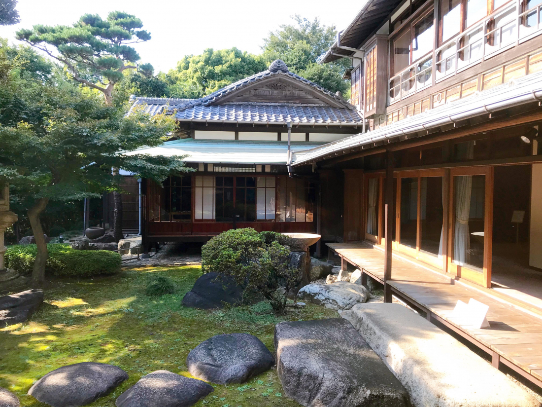 a Japanese house and a blue sky with clouds in anime  Stable Diffusion   OpenArt