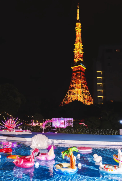 도쿄타워를 보면서 수영을ㅣ도쿄 프린스호텔 나이트풀(Night Pool 2023)