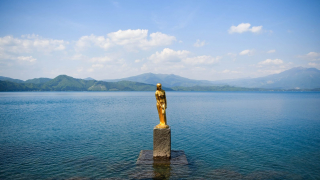 Akita - Lake Tazawa - The Statue of Tatsuko